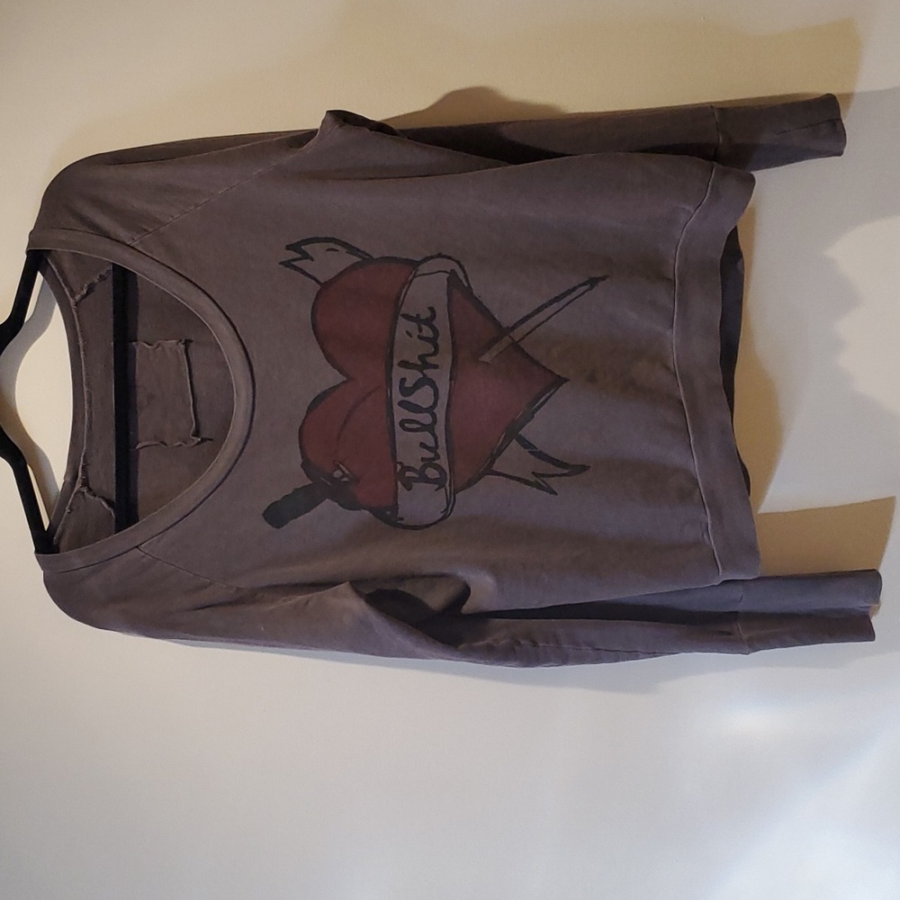 Heart & Dagger Bullshit Relaxed Longsleeve Tee - M